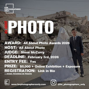 All About Photo Magazine - Awards 2026: all for Entries