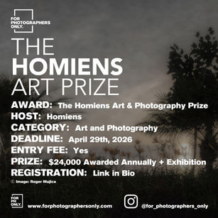 The Homiens Art Prize - Open Call for Art & Photography 2026