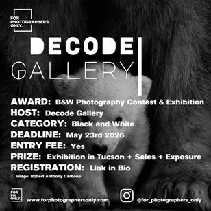 Decode Gallery - Black and White: Call for Exhibition