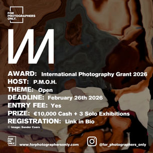 PHMUSEUM - International Photography Grant 2026 Open Call