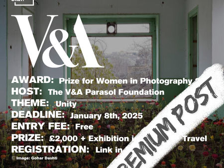 The Victoria and Albert Parasol Foundation Prize for Women in Photography 2025