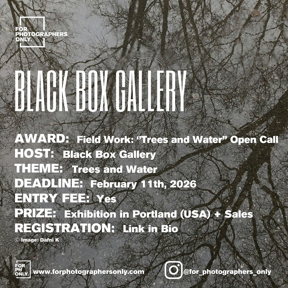 Black Box Gallery - Field Work: Trees and Water Open Call