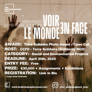 Terre Solidaire Photography Award 2025