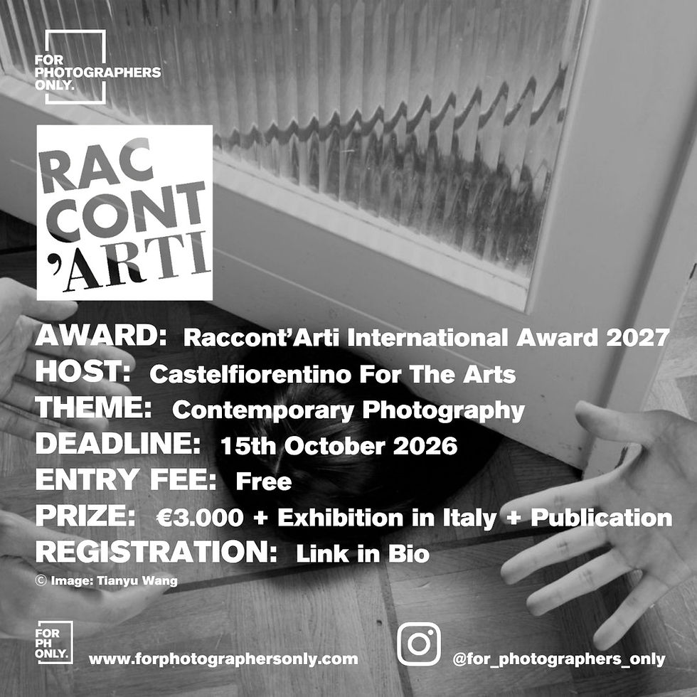 Raccont’Arti - Contemporary Photography Award 2026
