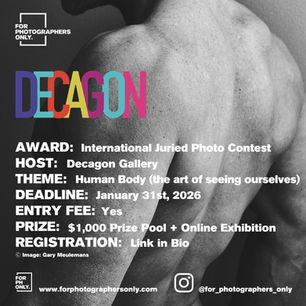 Decagon Gallery - "Human Body" International Photography Exhibition