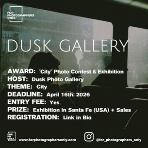Dusk Gallery - "City" Photo Contest & Exhibition Open Call