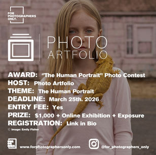 Photo Artfolio - Prospectus: The Human Portrait Photo Contest