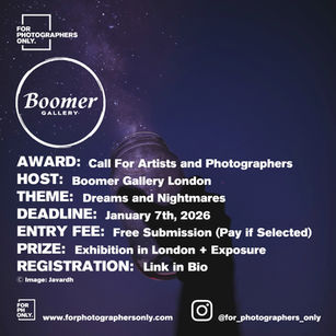 Open Call For Artists and Photographers by The Boomer Gallery