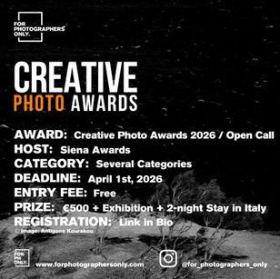 Creative Photo Awards 2026 - Siena Awards