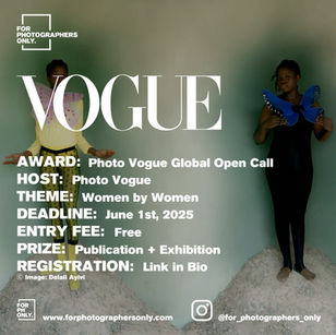 Photo Vogue - Women by Women: A Global Open Call