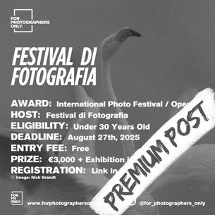 Festival di Fotografia - International Open Call