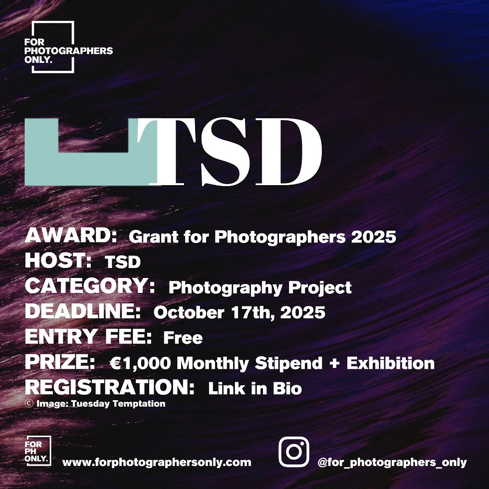 TSD - Grant for Photographers 2025