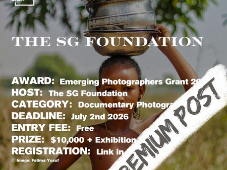 The SG Foundation - Emerging Photographers Grant 2027