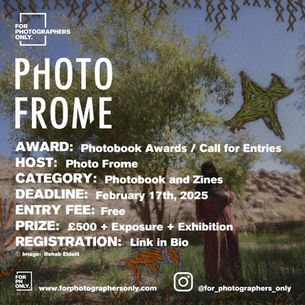 Photo Frome - Photobook Awards 2025