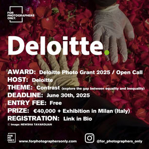 Deloitte Photo Grant 2025 - Open Call