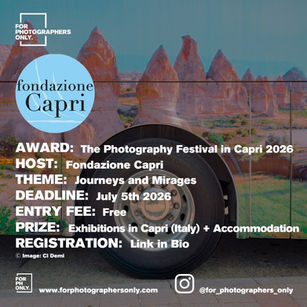 Capri Foundation - Photography Festival in Capri 2026