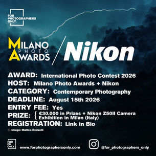 Milano Photo Awards + Nikon – International Photography Contest 2026
