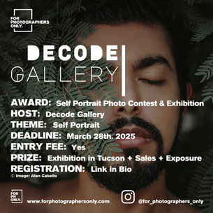Decode Gallery - ''Self Portrait'' Photo Contest