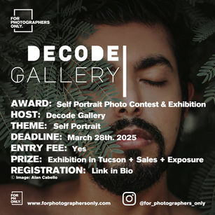 Decode Gallery - ''Self Portrait'' Photo Contest