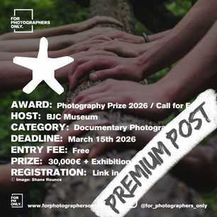 Prix Pour la Photographie 2026 - Call for Entries