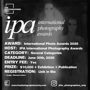 IPA International Photography Awards 2026 - Call for Entries