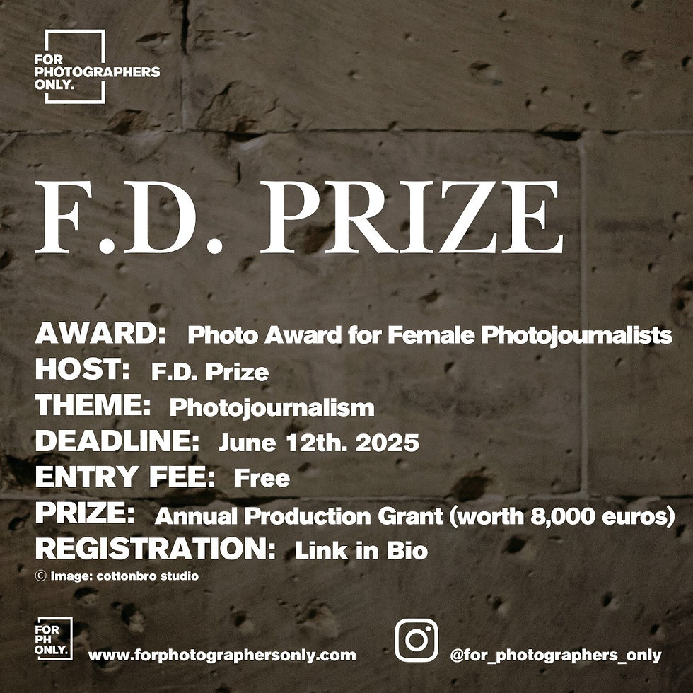 F.D. Prize - Photo Award for Female Photojournalists