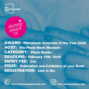 The Photo Book Museum - Photobook Dummies of the Year