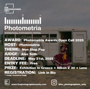 Photometria International Photography Festival - Open Call 2025