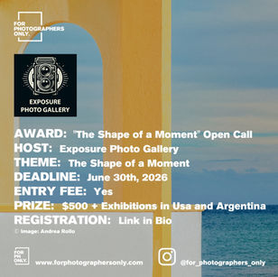 Exposure Photo Gallery - "The Shape of a Moment" Call for Entries