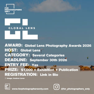The Global Lens Photography Awards 2026 Open Call