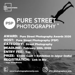 Pure Street Photography Awards 2026