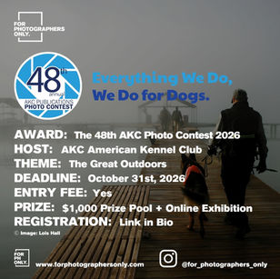 AKC American Kennel Club - “The Great Outdoors” 48th Annual Photo Contest