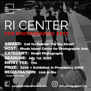 Rhode Island Center for Photographic Arts - ''On the Street'' Call for Entries
