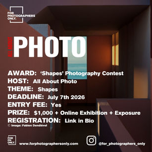 All About Photo - "Shapes" Photography Contest 2026 Call for Entries
