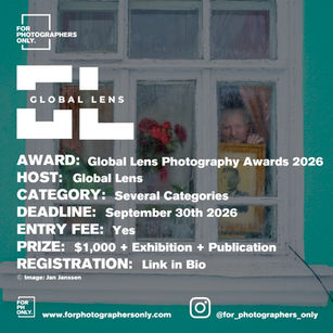 The Global Lens Photography Awards 2026