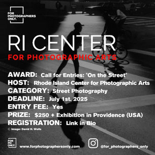 Rhode Island Center for Photographic Arts - ''On the Street'' Call for Entries