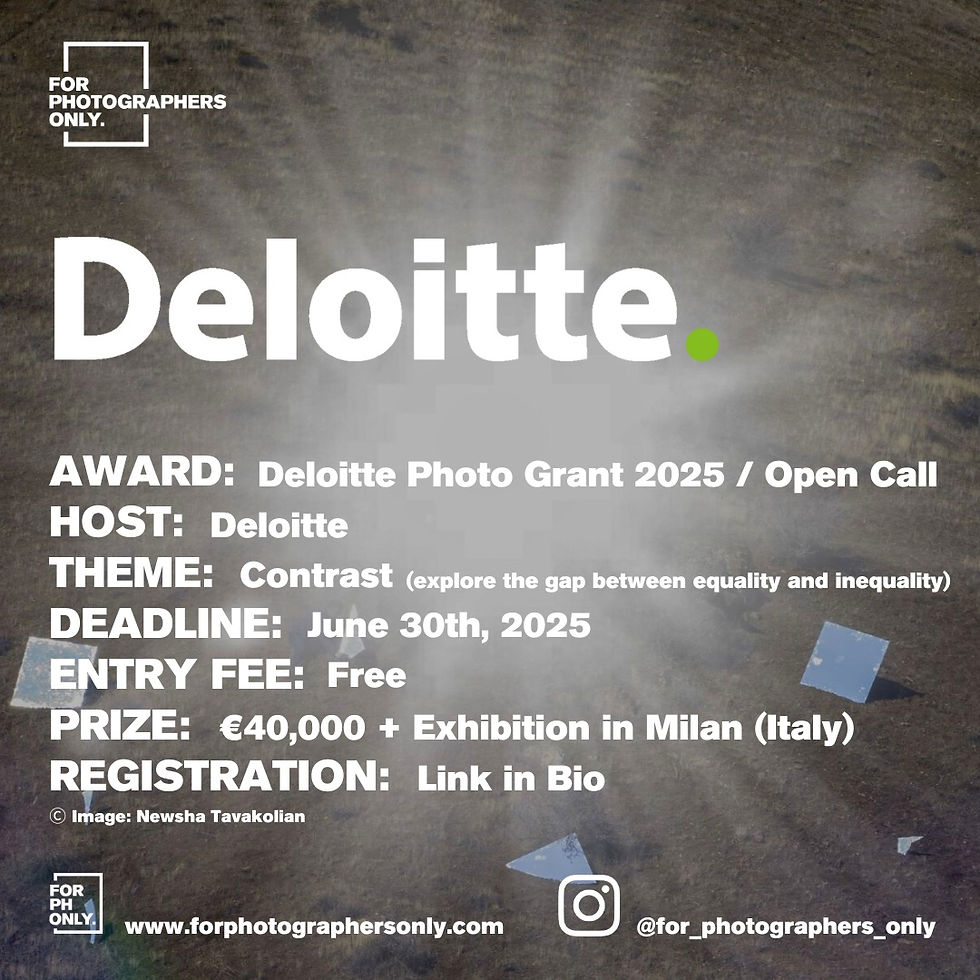 Deloitte Photo Grant 2025 - Open Call
