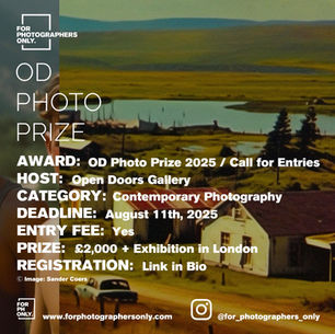 OD Photo Prize 2025 - Call for Entries