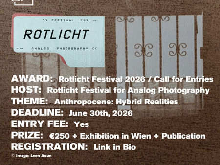 Rotlicht Festival For Analog Photography - Anthropocene: Hybrid Realities Open Call