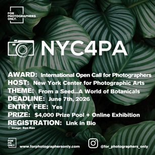 NYC4PA - "From A Seed...A World of Botanicals" International Open Call