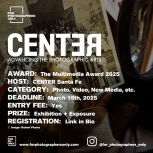 Center Santa Fe Photography - Multimedia Award 2025
