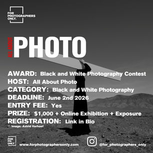 All About Photo - "Black and White" Photography Contest 2026