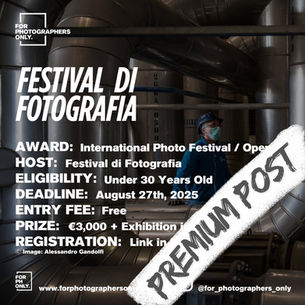 Festival di Fotografia - International Open Call