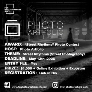 Photo Artfolio - "Street Rhythms" Photo Contest Open Call