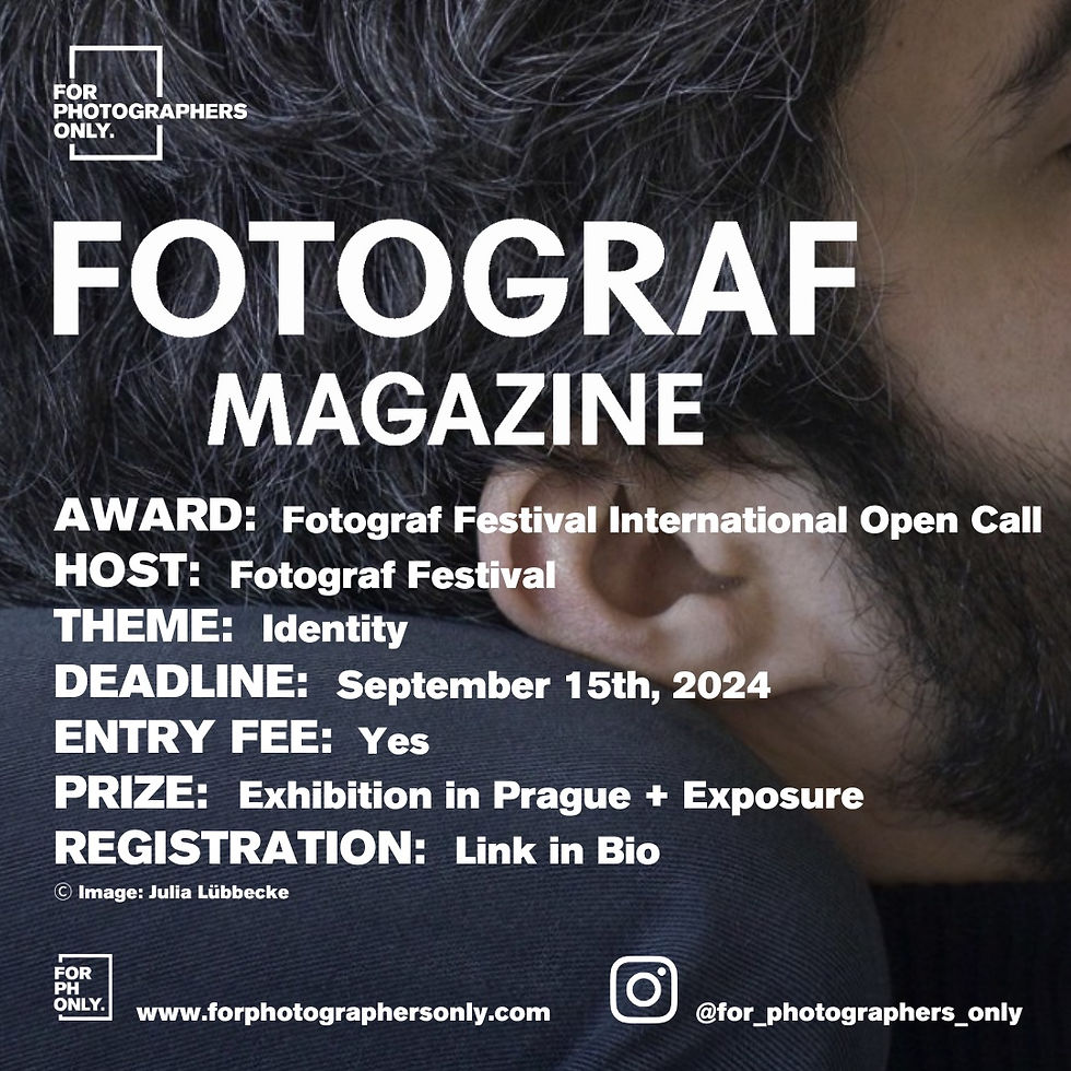 Fotograf Festival International Open Call 2024