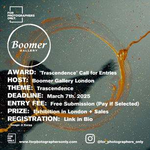 The Boomer Gallery - "Transcendence" Call for Entries