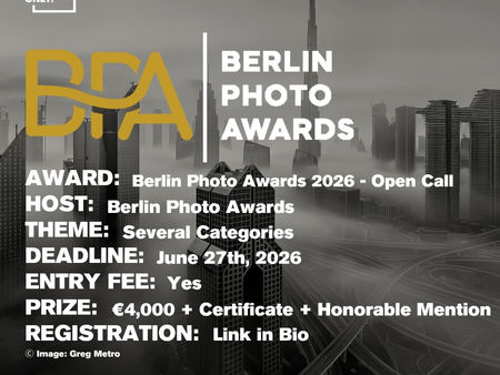 Berlin Photo Awards 2026 - Open Call