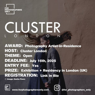 Cluster London - Photography Artist-in-Residence