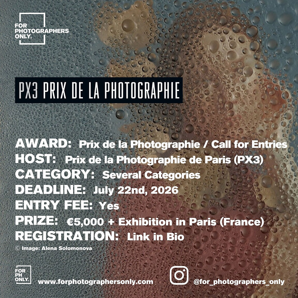 Le Prix de la Photographie de Paris - Call for Entries