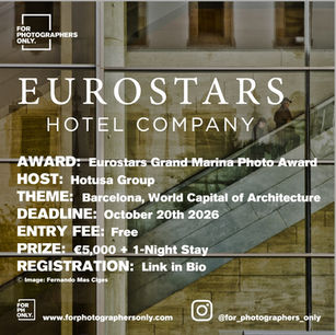 Eurostars Hotel Company - 24th Eurostars Grand Marina Photography Award Josep Juanpere 2026